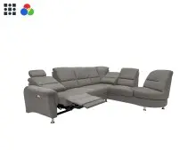 Ecksofa >Ludwigshafen< in 1219 Toro anthrazit -...