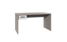 Schreibtisch >BAHAMAS< in SAHARAGRAU + WEISS - 140x72x70cm (BxHxT)