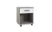 Rollcontainer >BAHAMAS< in SAHARAGRAU + WEISS - 46x58x40cm (BxHxT)