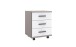 Rollcontainer >BAHAMAS< in SAHARAGRAU + WEISS - 46x58x40cm (BxHxT)