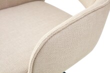 Esszimmerstuhl >Jana< 2er Set in creme, Webstoff - 57x91x64cm (BxHxT) 360° Drehfunktion