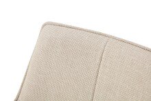 Esszimmerstuhl >Jana< 2er Set in creme, Webstoff - 57x91x64cm (BxHxT) 360° Drehfunktion