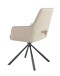Esszimmerstuhl >Jana< 2er Set in creme, Webstoff - 57x91x64cm (BxHxT) 360° Drehfunktion
