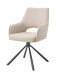 Esszimmerstuhl >Jana< 2er Set in creme, Webstoff - 57x91x64cm (BxHxT) 360° Drehfunktion