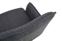 Esszimmerstuhl >Jana< 2er Set in anthrazit, Webstoff - 57x91x64cm (BxHxT) 360° Drehfunktion