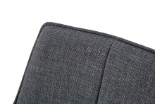 Esszimmerstuhl >Jana< 2er Set in anthrazit, Webstoff - 57x91x64cm (BxHxT) 360° Drehfunktion