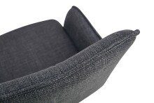 Esszimmerstuhl >Jana< 2er Set in anthrazit, Webstoff - 57x91x64cm (BxHxT) 360° Drehfunktion