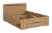 Bettgestell >Canu< in Basalt Grau / Artisan - 144x87x205cm (BxHxT) Liegefläche 140x200 cm