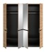 Kleiderschrank >Canu< in Basalt Grau / Artisan - 180x198x59cm (BxHxT)