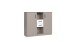 Highboard >BAHAMAS< in SAHARAGRAU + WEISS - 122x105x41cm (BxHxT)
