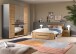 Schlafzimmer-Set >Canu< 4tlg. in Basalt Grau / Artisan