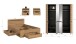 Schlafzimmer-Set >Canu< 4tlg. in Basalt Grau / Artisan