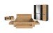 Schlafzimmer-Set >Canu< 4tlg. in Basalt Grau / Artisan