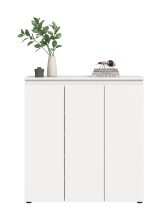 Highboard >Scarpa< in Weiß - 105x111x37cm (BxHxT)