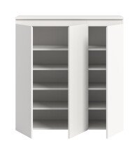 Highboard >Scarpa< in Weiß - 105x111x37cm (BxHxT)