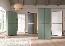 Highboard >Scarpa< in Weiß - 105x111x37cm (BxHxT)