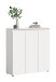 Highboard >Scarpa< in Weiß - 105x111x37cm (BxHxT)
