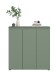 Highboard >Scarpa< in Smoke Green - 105x111x37cm (BxHxT)