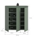 Highboard >Scarpa< in Smoke Green - 105x111x37cm (BxHxT)