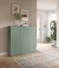Highboard >Scarpa< in Smoke Green - 105x111x37cm (BxHxT)