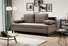 Schlafsofa >Sorto< in braun-beige, Cord -...