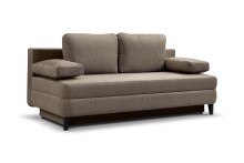Schlafsofa >Sorto< in braun-beige, Cord -...