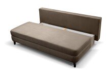 Schlafsofa >Sorto< in braun-beige, Cord - 200x91x100cm (BxHxT)