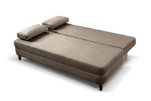 Schlafsofa >Sorto< in braun-beige, Cord - 200x91x100cm (BxHxT)