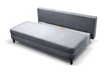 Schlafsofa >Sorto< in blau-grau, Cord - 200x91x100cm (BxHxT)
