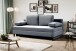 Schlafsofa >Sorto< in blau-grau, Cord - 200x91x100cm (BxHxT)