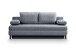 Schlafsofa >Sorto< in blau-grau, Cord - 200x91x100cm (BxHxT)