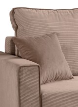 Ecksofa >Marti< in altrosa, Cord - 230x89x148cm (BxHxT)