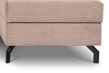 Ecksofa >Marti< in altrosa, Cord - 230x89x148cm (BxHxT)
