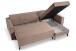 Ecksofa >Marti< in altrosa, Cord - 230x89x148cm (BxHxT)