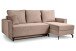 Ecksofa >Marti< in altrosa, Cord - 230x89x148cm (BxHxT)