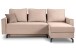 Ecksofa >Marti< in altrosa, Cord - 230x89x148cm (BxHxT)