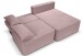 Ecksofa >Amsterix< in altrosa, Cord - 213x95x158cm (BxHxT)