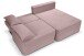 Ecksofa >Amsterix< in altrosa, Cord - 213x95x158cm (BxHxT)
