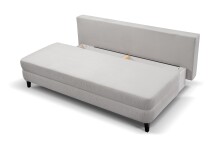 Schlafsofa >Sorto< in hellgrau, Cord - 200x91x100cm (BxHxT)