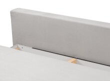Schlafsofa >Sorto< in hellgrau, Cord - 200x91x100cm (BxHxT)