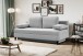Schlafsofa >Sorto< in hellgrau, Cord - 200x91x100cm (BxHxT)
