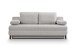 Schlafsofa >Sorto< in hellgrau, Cord - 200x91x100cm (BxHxT)