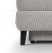 Schlafsofa >Sorto< in hellgrau, Cord - 200x91x100cm (BxHxT)
