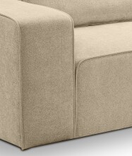 Ecksofa >Lux< in beige, Webstoff - 305x90x281cm (BxHxT)