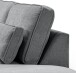 Ecksofa >Lux< in grau, Webstoff - 305x90x281cm (BxHxT)