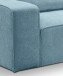 Ecksofa >Lux< in hellblau, Webstoff - 305x90x281cm (BxHxT)