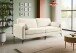3,5-Sitzer >Venti< in creme, Webstoff - 225x92x97cm (BxHxT)