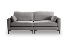 3,5-Sitzer >Venti< in hellgrau, Webstoff - 225x92x97cm (BxHxT)