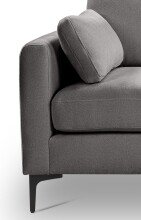 4-Sitzer >Venti< in hellgrau, Webstoff - 286x92x97cm (BxHxT)