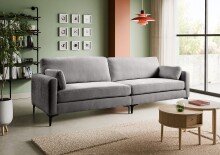 4-Sitzer >Venti< in hellgrau, Webstoff -...